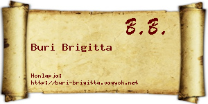 Buri Brigitta névjegykártya